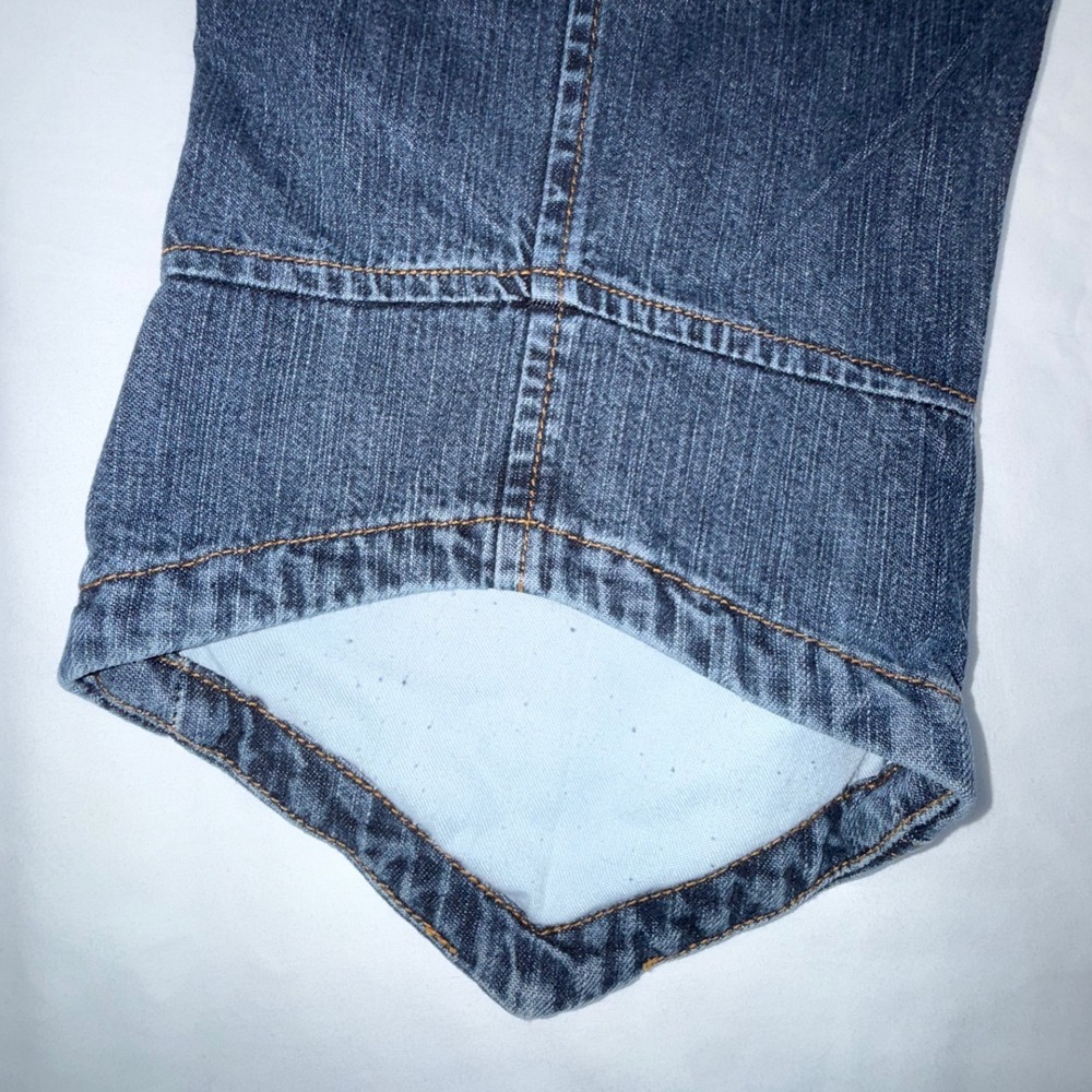 Iceberg Icejeans Capri Denim Pants Womens 28 Blue Made in Italy Pointed Hem - Picture 4 of 10